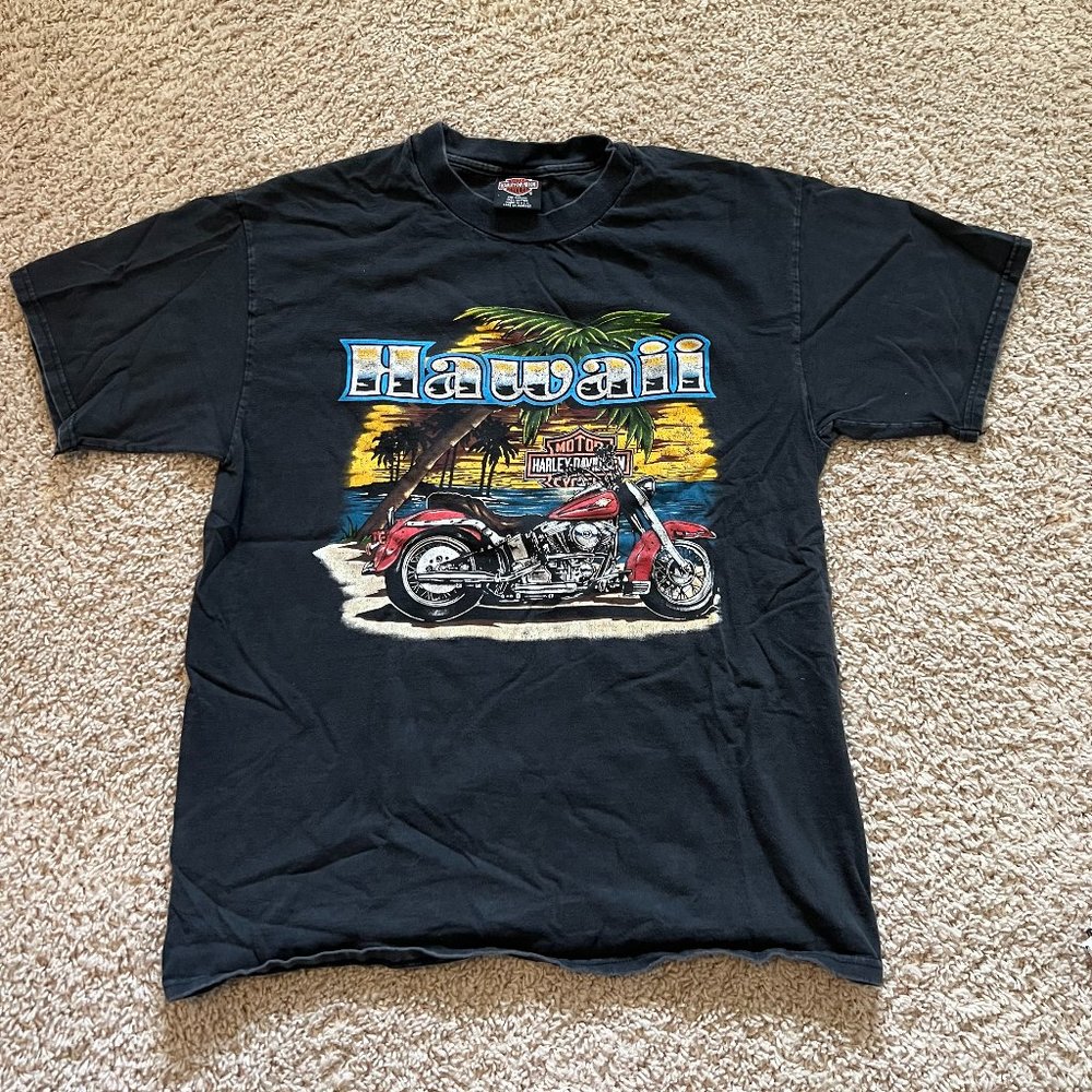 Vintage Harley-Davidson Hawaii T-Shirt Black L